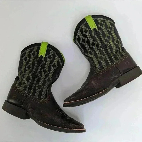 Ariat Kid's Live Wire Western Square Toe Boots - 5 - Picture 6 of 12